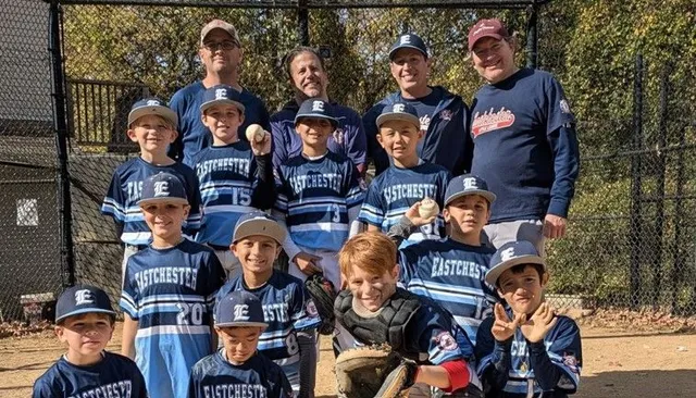 Biagio Maffettone with Eastchester little baseball team player